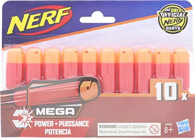 Produktbild von Nerf Mega Darts, Nachfüllen, 8 Jahr(e), 10 Stück(e), Rot