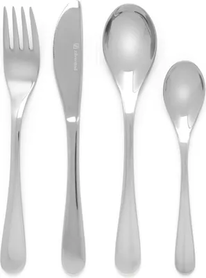 Immagine prodotto di Posate per bambini Zilverstadt "Uni" 4 pezzi in acciaio inox