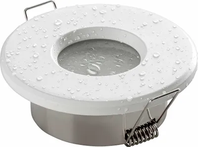 Produktbild von Einbaurahmen Bad IP65 Alu weiß LED Decken Strahler Spot inkl GU10 Fassung SEBSON