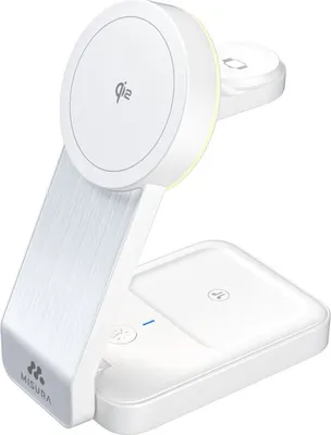 Productafbeelding van MH10 3-in-1 opvouwbare draadloze oplader - WIT