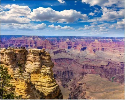 Produktbild von Wallario Poster - Felsenschlucht im Grand Canyon Park Arizona, Kunstdruck Größe: 40 x 50 cm