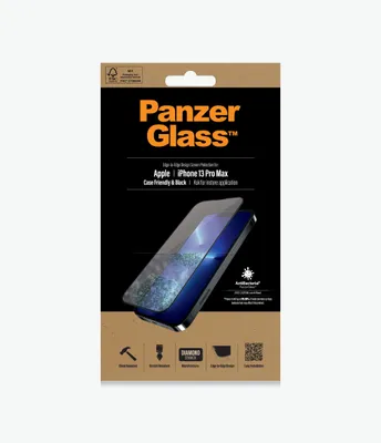 Produktbild von PanzerGlass ® Displayschutzglas Apple iPhone 13 Pro Max | Edge-to-Edge, Apple, Apple - iPhone 13 Pro Max, Trockene Anwendung, Kratzresistent, Schockresistent, Antibakteriell, Transparent, 1 Stück(e)