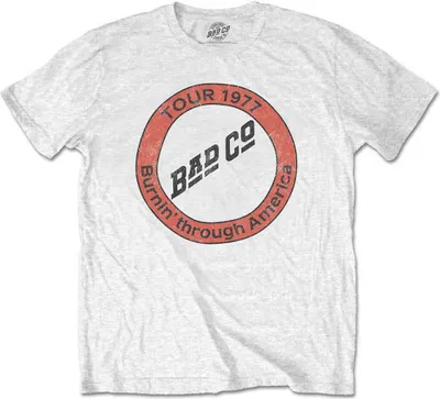 Obrázek produktu pro Bad Company Burnin' Through America White L Tričko
