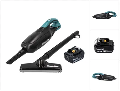 Image de Makita DCL 182 M1 B Aspirateur sans fil 18 V noir + 1x batterie 4,0 Ah - sans chargeur