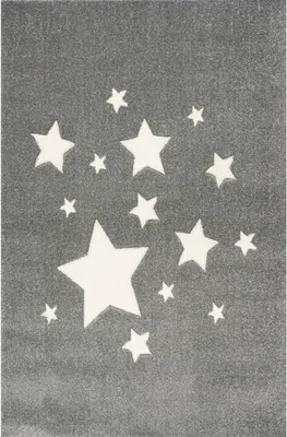 Produktbild von ScandicLiving Kinderteppich 120x180 cm Sterne silbergrau