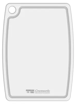 Schneidebrett recycelt PP 44x33cm weiß, spülmaschinengeeignet