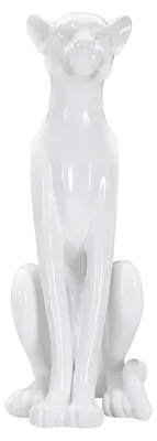 Immagine prodotto di Mauro Ferretti figura leopardata seduta 27x38x74 cm bianco