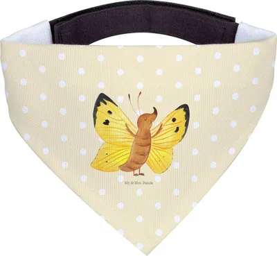 Produktbild von Mr. & Mrs. Panda Tuch Schmetterling Zitronenfalter - Gelb Pastell - Geschenk, Außergewöhnlich, Lustige Sprüche, Hundehalstuch, Halstuch, Hunde, Für, Fakt, Hund, Liebe