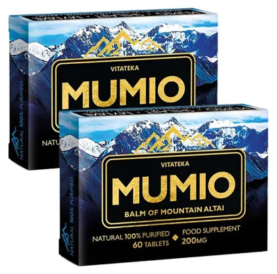 Produktbild von Shilajit - MINERALERDE 120 Tabletten Mumijo Мумиё Mumie