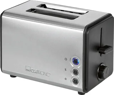 Produktbild von Clatronic Toaster 2 Scheiben TA 3620, Brötchenaufsatz, Krümelschublade