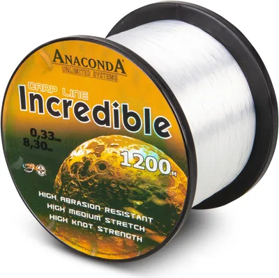 Produktbild von Anaconda Incredible Line tr. white 1200m / Karpfenschnur: 0.33mm