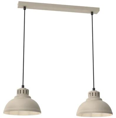 Zdjęcie produktu dla Lampa wisząca Sven kremowo-czarna 2xE27x15W metal wym:110x65x21cm IP20 Luminex