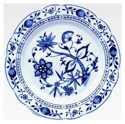 Produktbild von Flacher Teller 23,5 cm, Porzellan, Zwiebelmuster