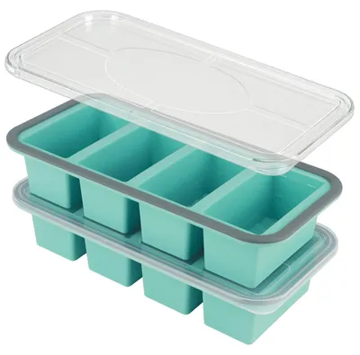 Immagine prodotto di Set di 2 contenitori in silicone per il congelatore, con coperchio