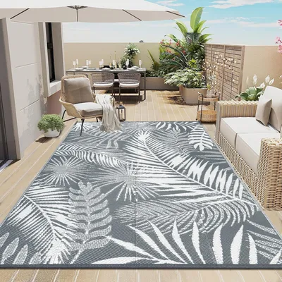 Immagine prodotto di Tappeto da esterno impermeabile, ideale per giardino e terrazza, dimensioni 180 x 270 cm