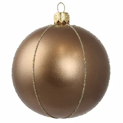 Obrázek produktu pro Vánoční baňka hnědý bronz