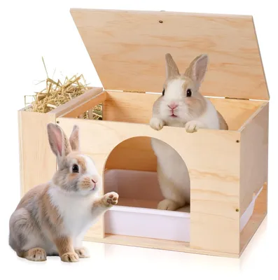Produktbild von Solidchoice – 2-in-1 Heuraufe und Futterspender für Haustiere