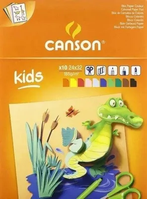 Immagine prodotto di CANSON C400015601 Blocco carta a colori CANSON, 240 x 320 mm, 185 g/mq, 10 fogli