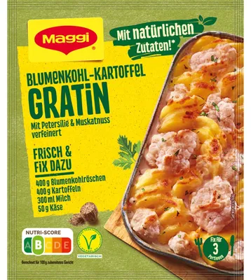 Zdjęcie produktu dla Maggi Fix do zapiekanki ziemniaczanej z kalafiora z pietruszką 51g