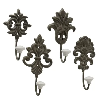 Produktbild von Garderobenhaken Ivy antik Kleiderhaken Gardarobe Wandhaken 4er Set