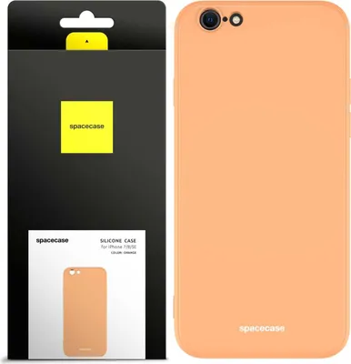 Immagine prodotto di SPACECASE Custodia in silicone per iPhone 7/8/SE Arancione