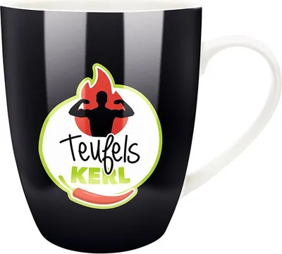 Produktbild von Gilde 50559 Porzellan Tasse "Teufelskerl " ca. 360ml