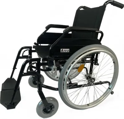 Image de Arvo fauteuil roulant standard, noir