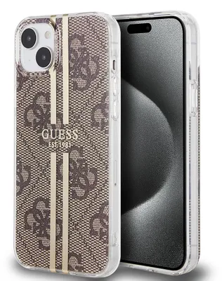 Immagine prodotto di Guess Guhcp15Mh4Psegw Iphone 15 Plus / 14 Plus 6.7 Brązowy/Brown Custodia rigida Iml 4G Gold Stripe