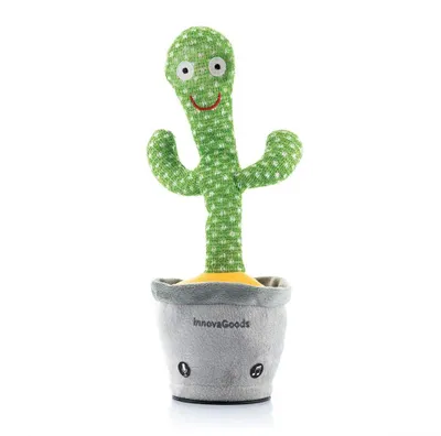 Immagine prodotto di Un cactus danzante e parlante alimentato a batteria, con musica e luci LED multicolore