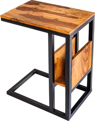 Image de Table d'appoint pour ordinateur portable 60 cm, en bois, design moderne, pour le salon - ACHETER MAINTENANT