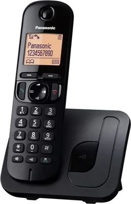 Obrázek produktu pro Panasonic KX-TGC210FXB, bezdrát. telefon, černý