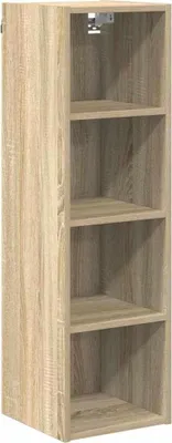 Image de vidaXL Armoire suspendue Chêne Sonoma 30 x 29,5 x 100 cm Matériau dérivé du bois