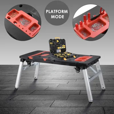 Obrázok produktu pre Multifunkčný pracovný stôl – Skladací pracovný stôl – Píla – 7 v 1 – Nosnosť 200 kg