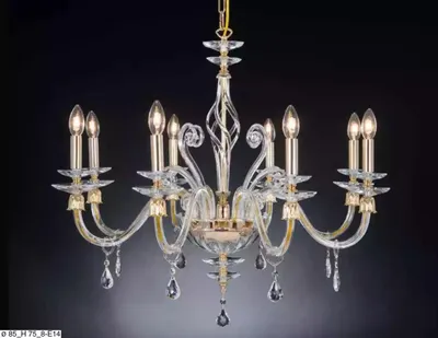 Immagine prodotto di Lampadario di cristallo lampadario a sospensione apparecchio di illuminazione a soffitto Perkele