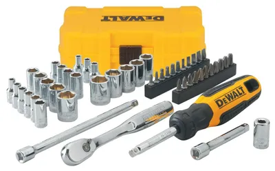 Produktbild von DEWALT DWMT81610-0 - Set de Elektrowerkzeuge de Antrieb de 1/4 Zoll mit Anti-Korrosionseigenschaften und control de Rändelgriff für den Heim-, Heimwerker- und Profibereich, gelb und.