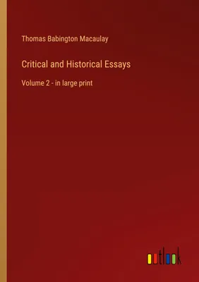 Produktbild von Critical and Historical Essays