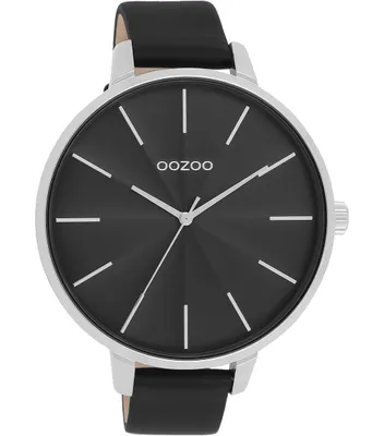 Produktbild von Oozoo Armbanduhr schwarz Leder Timepieces Damen Analog-Quarzuhr UOC11258