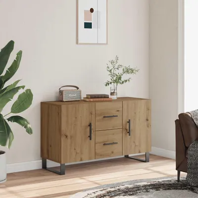 Image de vidaXL Sideboard Chêne Artisan 100x36x60 cm Bois composite