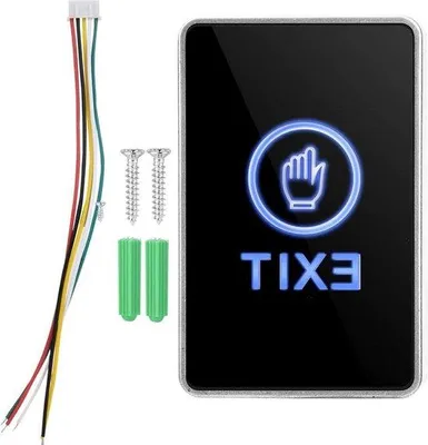 Immagine prodotto di Pulsante di uscita senza contatto con LED, rettangolare