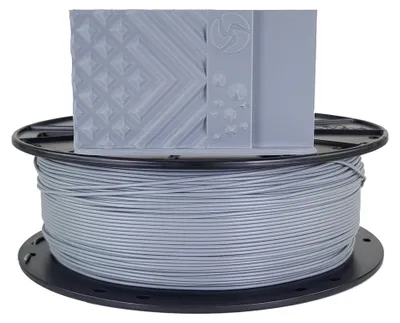 PLA+ Filament 1,75 mm, 1 kg, Industriegrau, Maßgenauigkeit +/- 0,02 mm