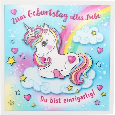 Produktbild von Depesche 3D Klappkarte 045c Zum Geburtstag alles Liebe