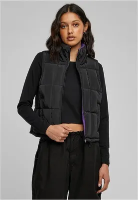 Produktbild von Urban Classics Reversible Cropped Puffer Weste Schwarz S Frau Schwarz S