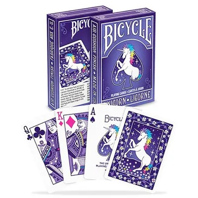 Image de Bicycle® Jeu de cartes - Licorne Jeu de cartes Cartes de poker Cartes magiques Single Deck