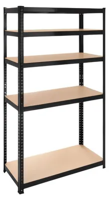 Obrázek produktu pro Kovový úložný regál s 5 policemi, 180 × 90 × 40 cm