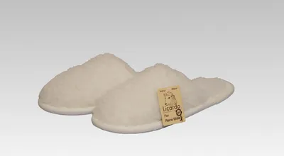 Produktbild von Hausschuhe Pantoffel Wolle ecru Linke
