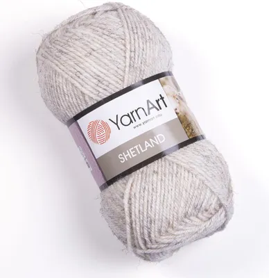 Produktbild von YarnArt Shetland Garn, Weich & Waschmaschinenfest, 535 Hellbeige Mélange, 70%.Polyacryl/30% Wolle