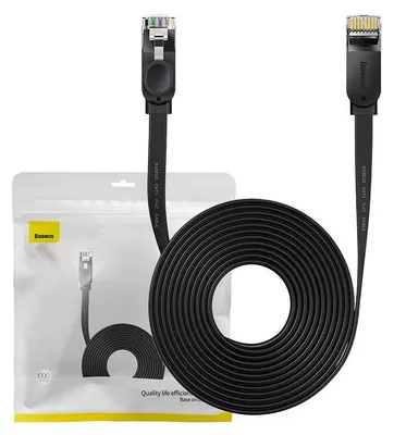 Immagine prodotto di Cavo di rete Baseus Ethernet RJ45, 1 Gbps, 10 m (nero)