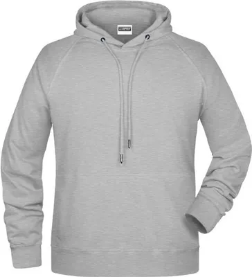 Produktbild von Men's Hoody Kapuzensweat mit Raglanärmeln grey-heather, Gr. L