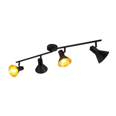 Produktbild von Deckenleuchte - Schwarz - Metall - 4-flammig - B 84,5 cm