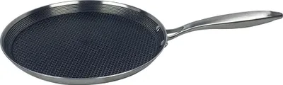 Produktbild von Pfannkuchen Pfanne Edelstahl Wabenstruktur Ø28 cm Antihaft Kratzfest